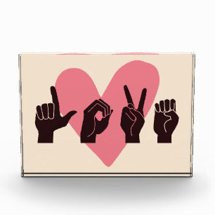 ASL Love IV - Valentine's Day Photo Block