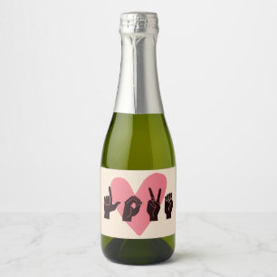 ASL Love IV - Valentine's Day Sparkling Wine Label