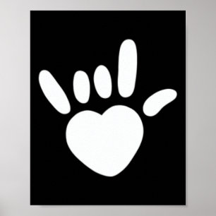 Asl Love Sign American Sign Language Deaf Awarenes