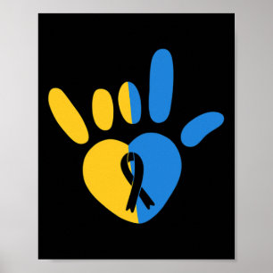 ASL Love Sign Non-verbal Down Syndrome Awareness H