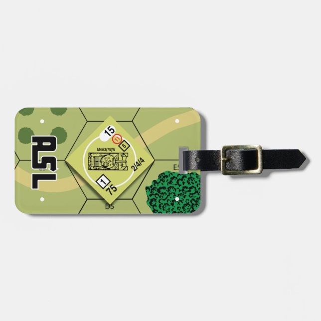 ASL Luggage Tag M4A3 Sherman (Front Horizontal)