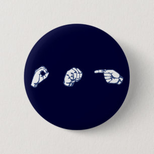 ASL OMG 6 CM ROUND BADGE