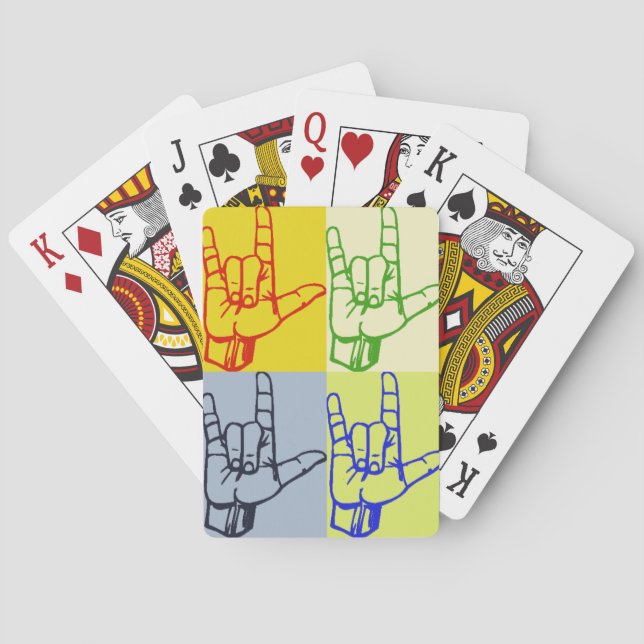 ASL Pop Art Playing Cards (Back)