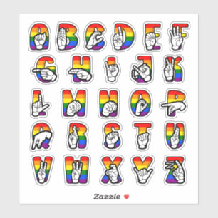 ASL Pride Alphabet