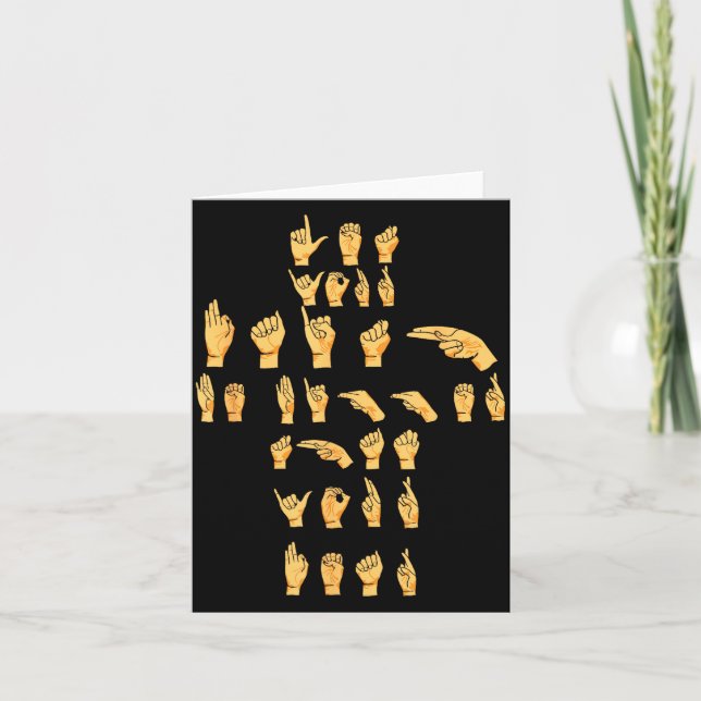 Asl Quote - Let Your Faith Be Bigger Than Your Asl Card (Front)