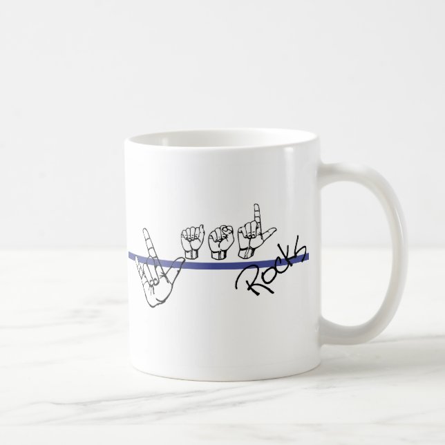 ASL Rocks Coffee Mug (side) (Right)
