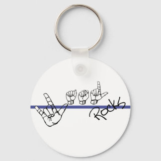 ASL Rocks Key Chain