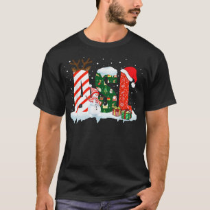 ASL Santa Hat American Sign Language Christmas Dea T-Shirt