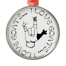 ASL SIGN I LOVE GOATS!