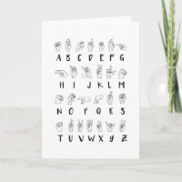 ASL Sign Language Alphabet Learner Gift