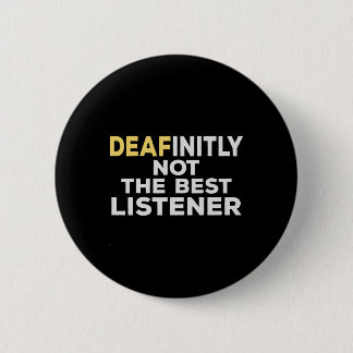 Asl Sign Language Hearing Loss Awareness 6 Cm Round Badge