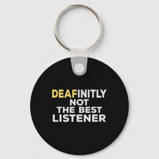 Asl Sign Language Hearing Loss Awareness Key Ring