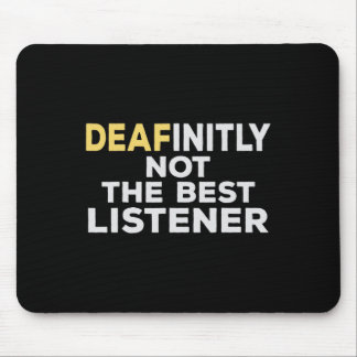 Asl Sign Language Hearing Loss Awareness Mouse Pad
