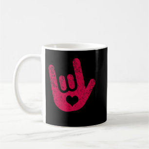 ASL Sign Language I Love You Sign Coffee Mug