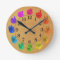 ASL Sign language rainbow colour wheel wood