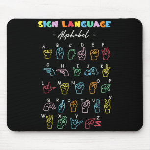 ASL Sign Language Teacher Audiologist Mouse Pad