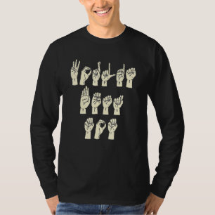 ASL Sign Language Worlds Best Mom Finger Spell for T-Shirt