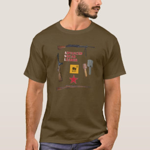 ASL Soviet 1st Line Squad with Weapon Border T-Shirt