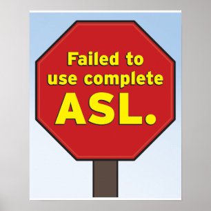 ASL Stop sign for Teachers