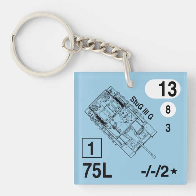 ASL StuG IIIG Keychain Fob (Front)