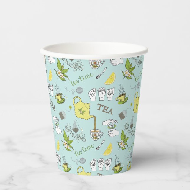ASL Tea paper cups (Front)