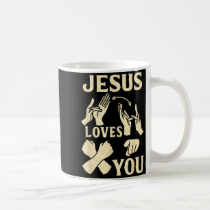 Asl Teacher American Sign Language Christian Jesus Coffee Mug