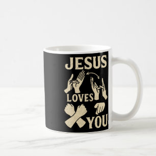 Asl Teacher American Sign Language Christian Jesus Coffee Mug