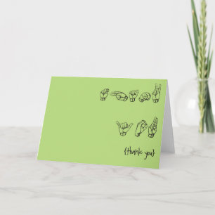 ASL Thank you Cards