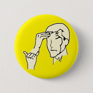 ASL Why You So Stupid  © 6 Cm Round Badge