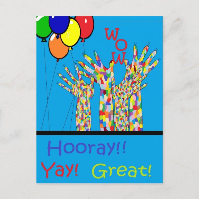 ASL Yay Postcard (Front)