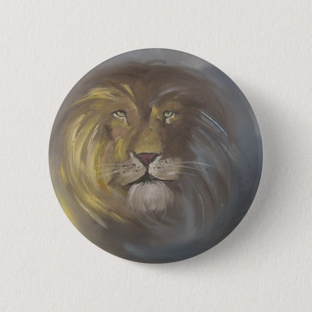 Aslan - Lion 6 Cm Round Badge (Front)