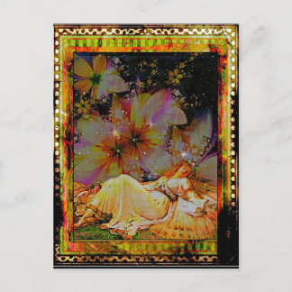 Asleep In The Garden Postcard