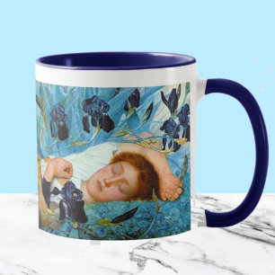 Asleep in the Irises Mug