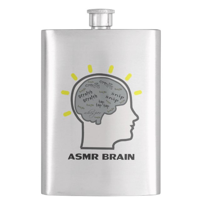 ASMR Brain Hip Flask (Front)