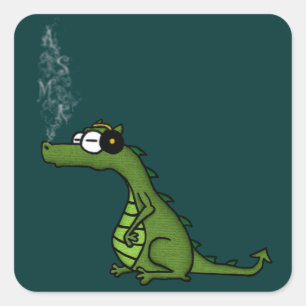 ASMR Dragon Square Sticker