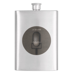 ASMR Retro Microphone Hip Flask