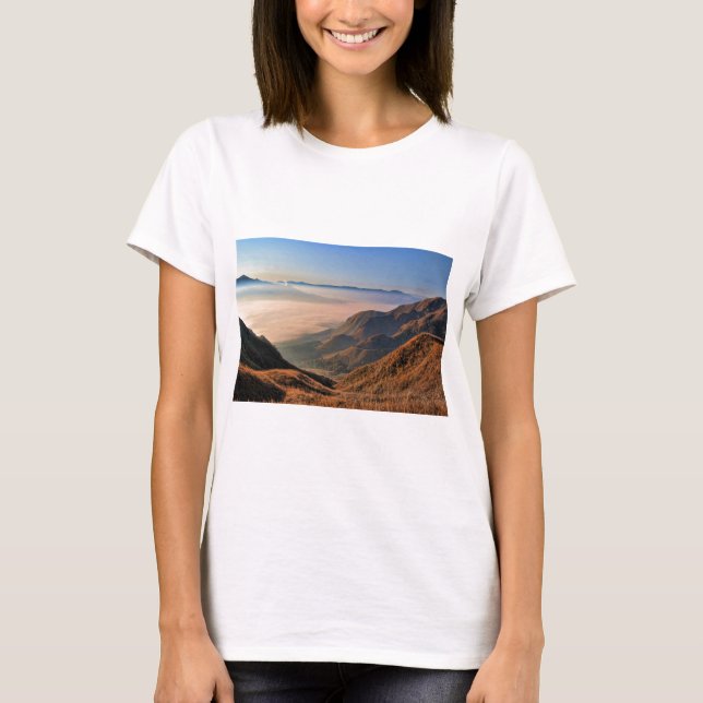Aso Kumamoto Japan Somma Sea Of Clouds T-Shirt (Front)