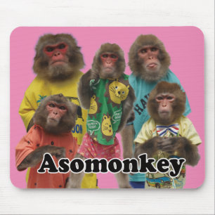Asomonkey mouse pad version2. Asomonkeyみんな