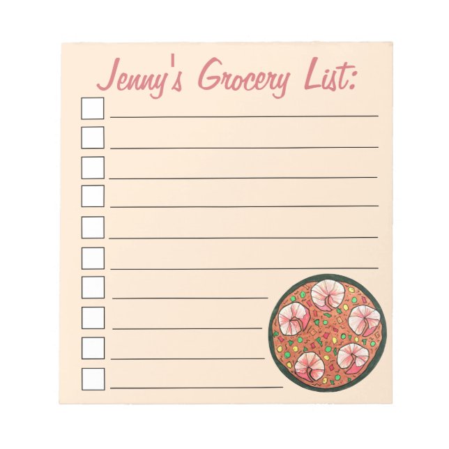 Asopao con Camarones Puerto Rican Shrimp Stew Notepad (Front)