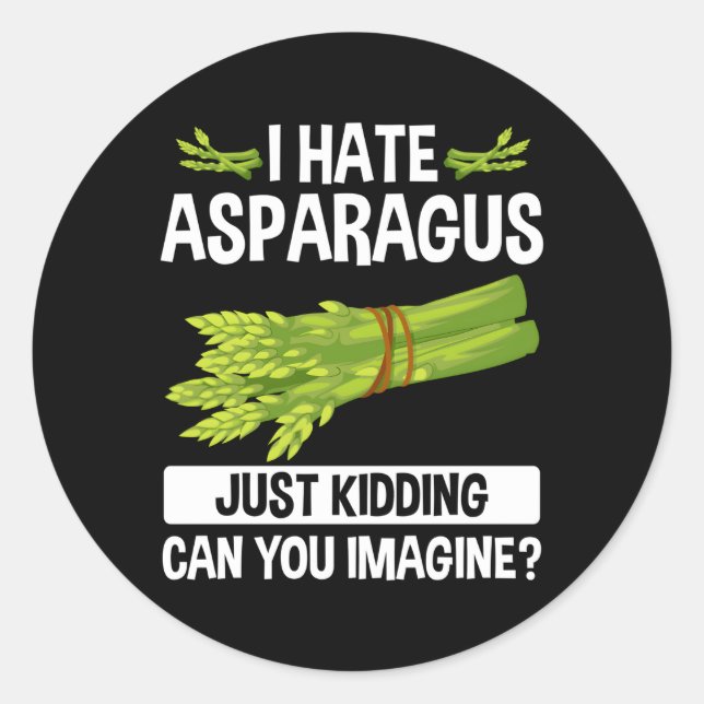 Asparagus Crowns For Planting Asparagus Herb Classic Round Sticker (Front)