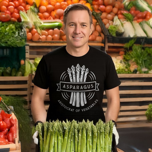 Asparagus Custom Text Retro Farmers Market T-Shirt (Creator Uploaded)