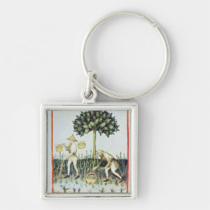 Asparagus Pickers, 13th century Key Ring