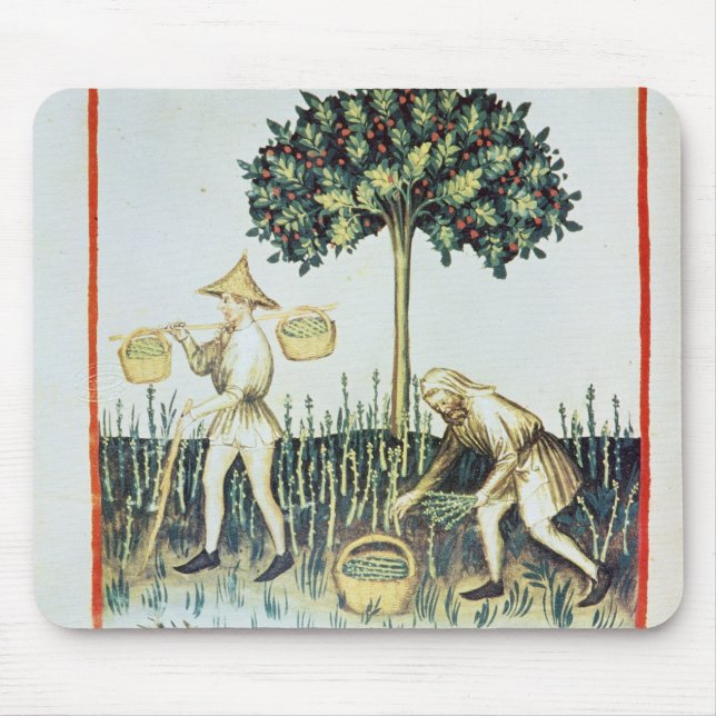 Asparagus Pickers, 13th century Mouse Pad (Front)