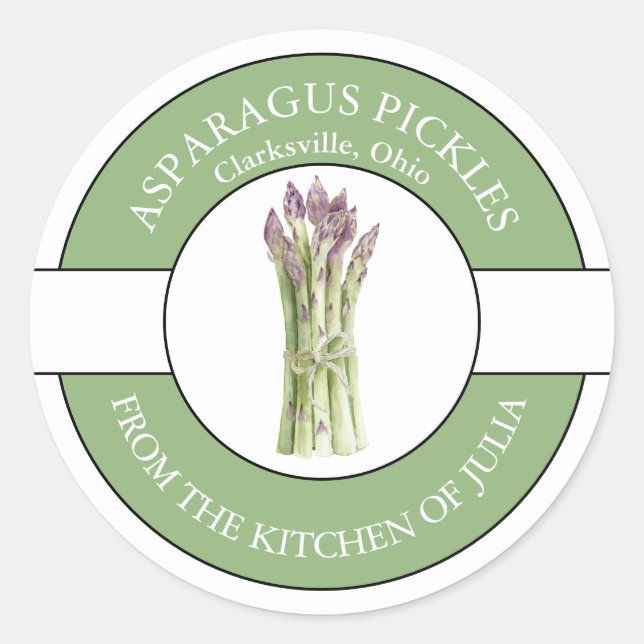 Asparagus Pickle Label (Front)