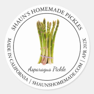 Asparagus Pickle Modern label