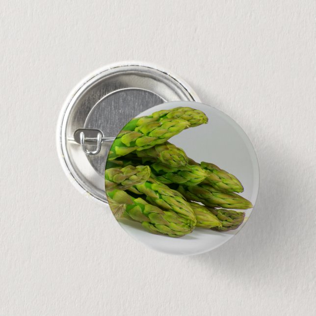 Asparagus Spear Tips 3 Cm Round Badge (Front & Back)