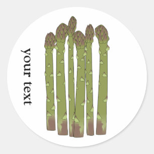 Asparagus Spears Vegetable Lover Veggies Classic Round Sticker