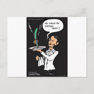 Asparagus Speers Funny Gifts Tees Mugs & More Postcard