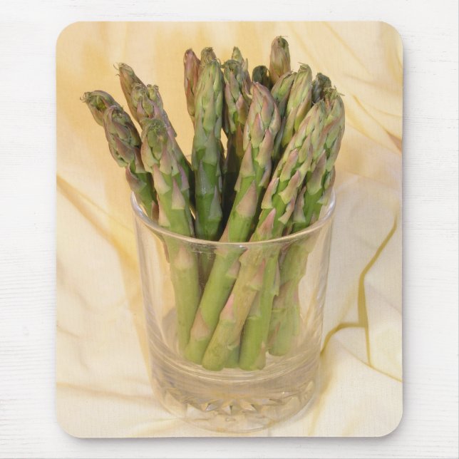 Asparagus tips in glass mouse pad (Front)