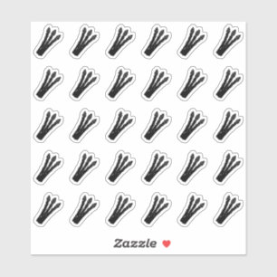Asparagus Wedding Place Card Meal Menu Choice
